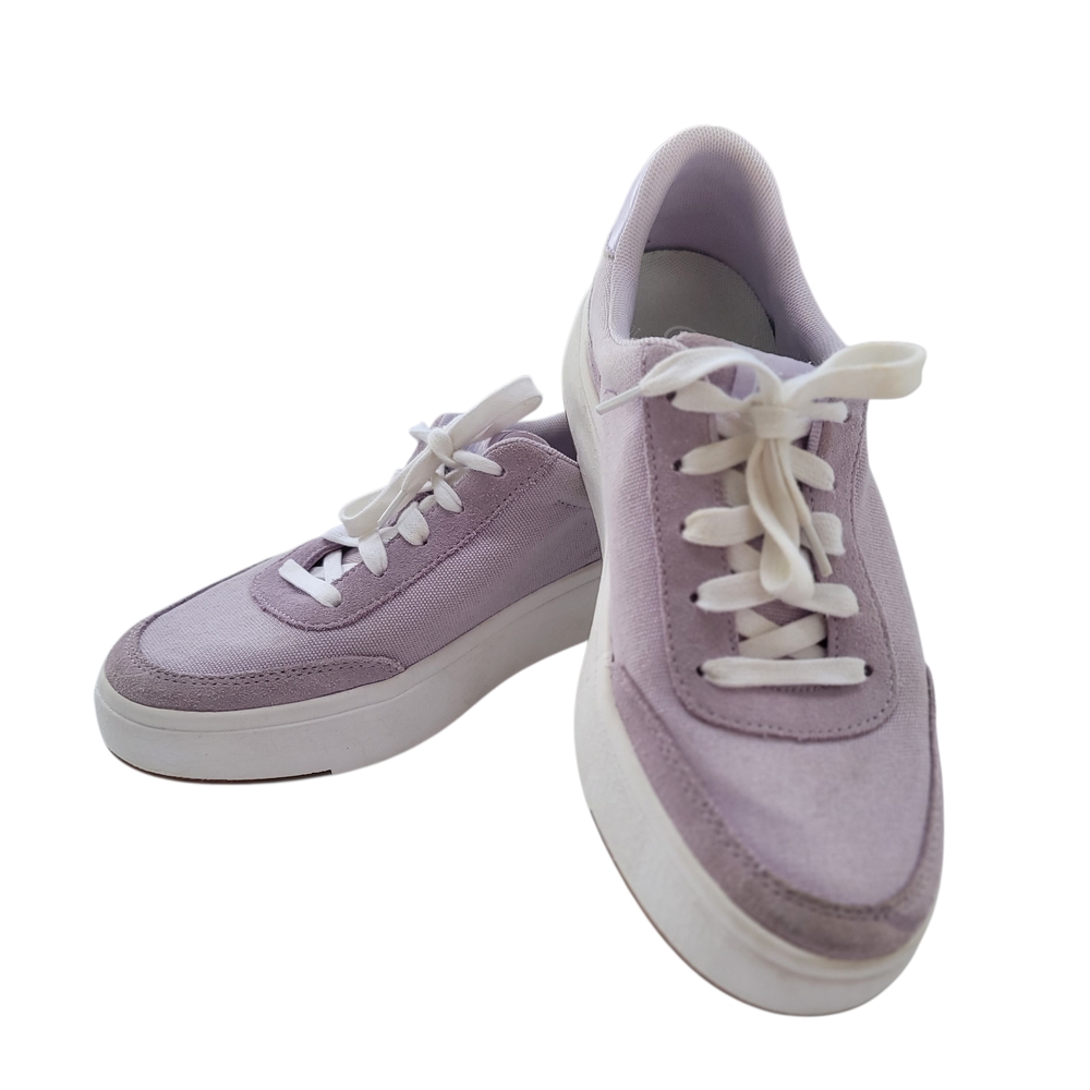 Kizik Lavender Women's 8 Easy Handsfree Lace-Up Sneakers Shoes‎ Purple
